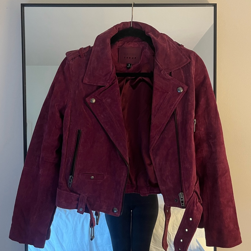 Blank NYC Suede Moto Jacket S